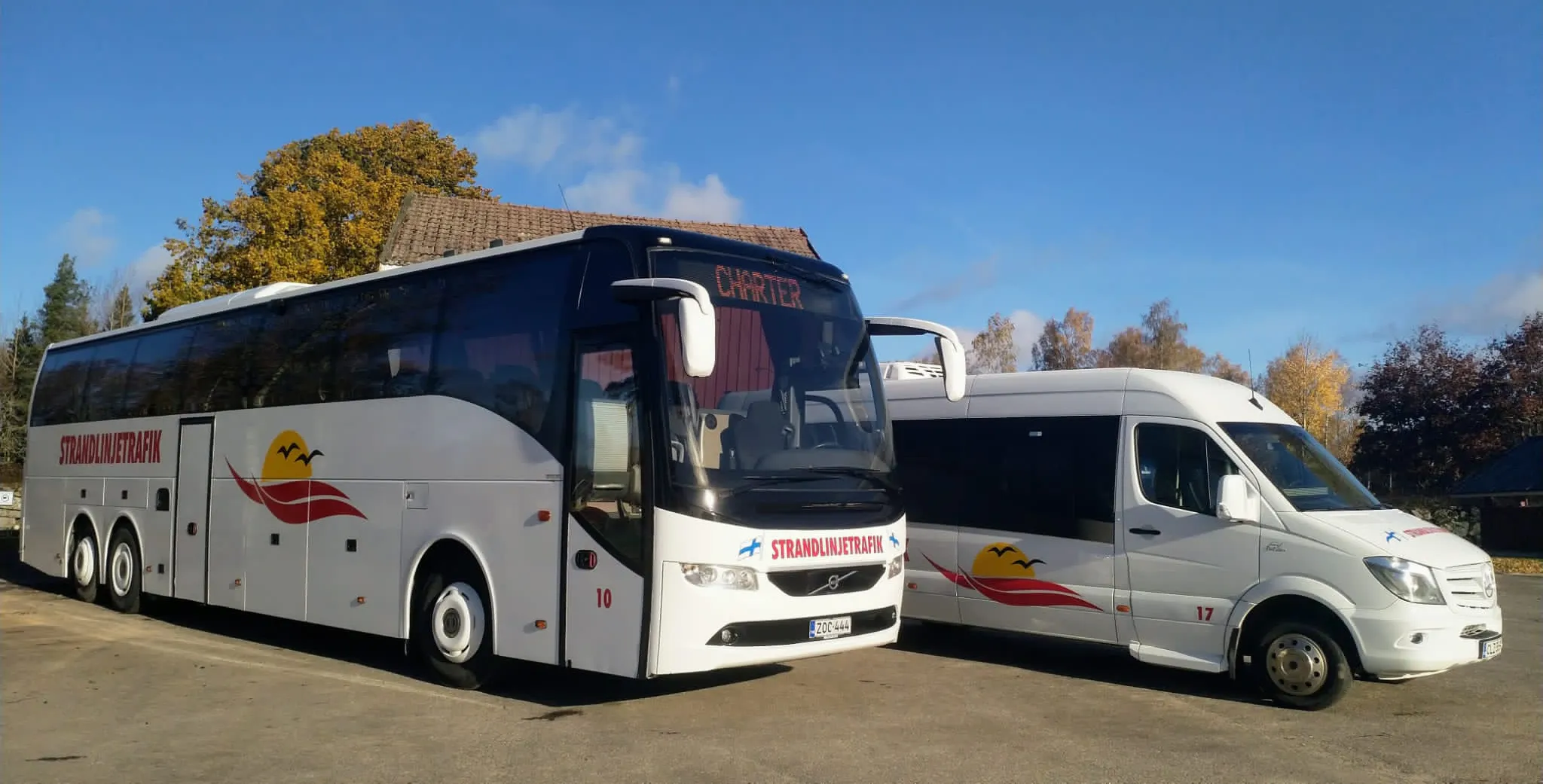 Strandlinjetrafik charterresor samt linje- och skoltrafik